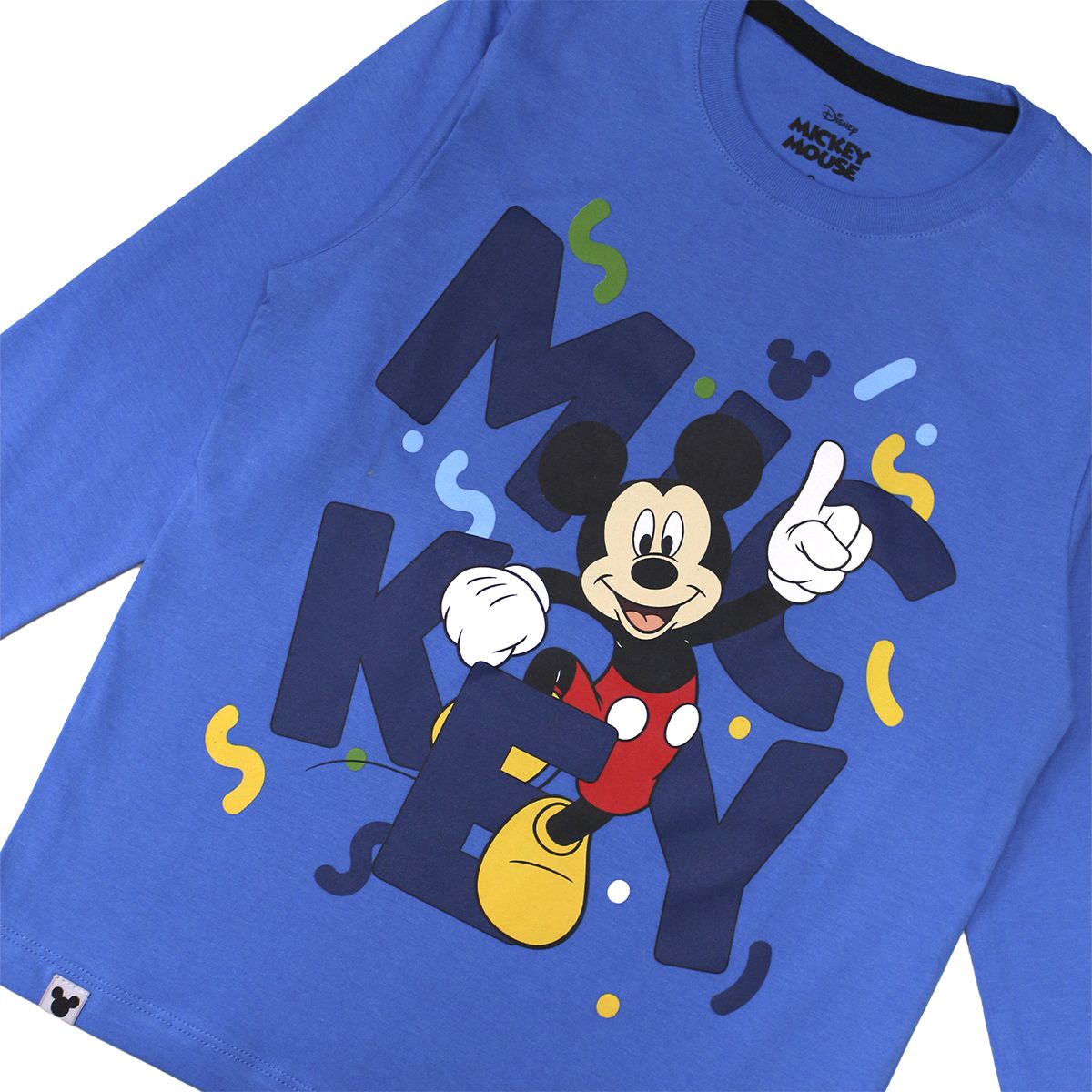 DISNEY - POLO MANGA LARGA MICKEY MOUSE AZUL NIÑO