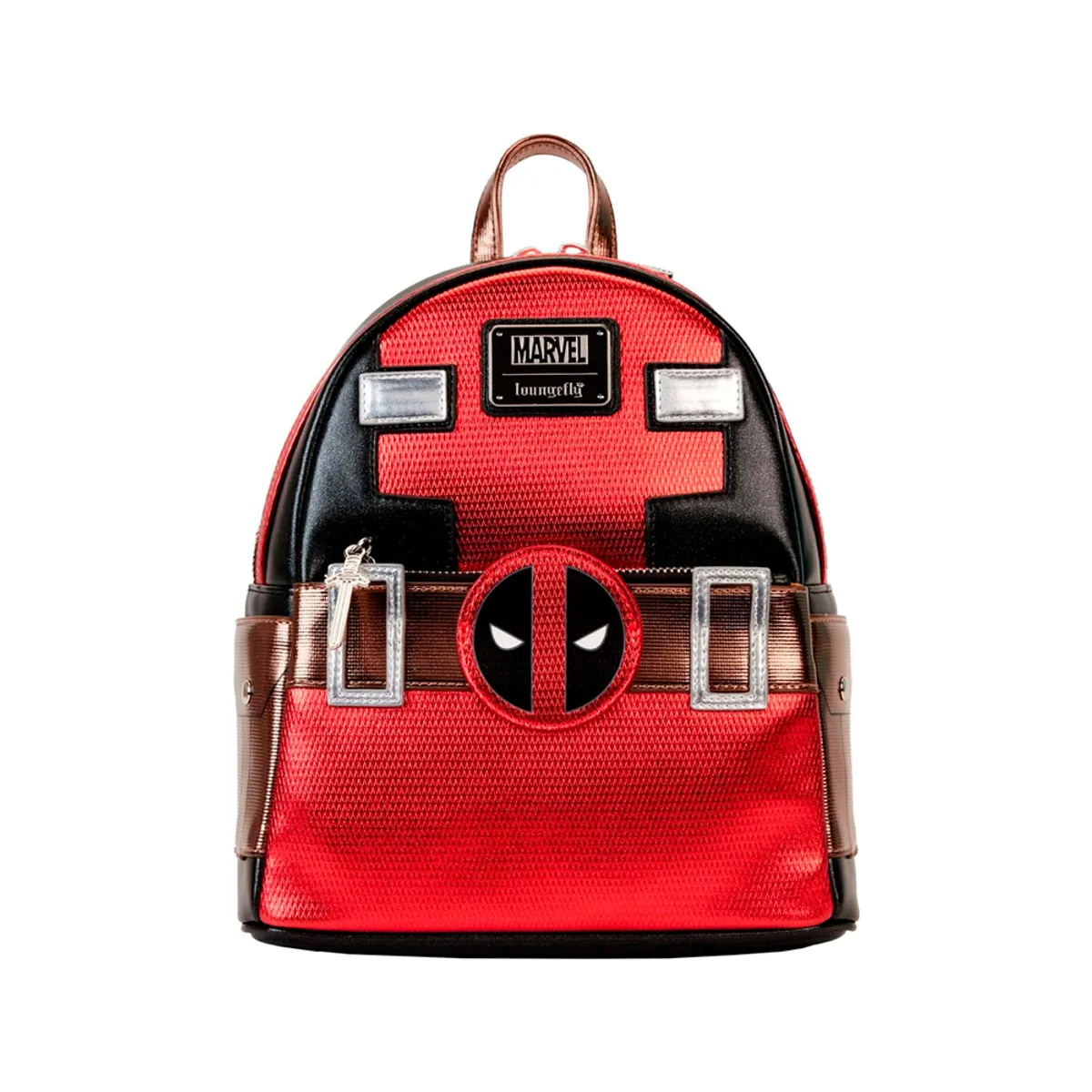 LOUNGEFLY - Loungefly DeadPool Mochila Marvel Metallic