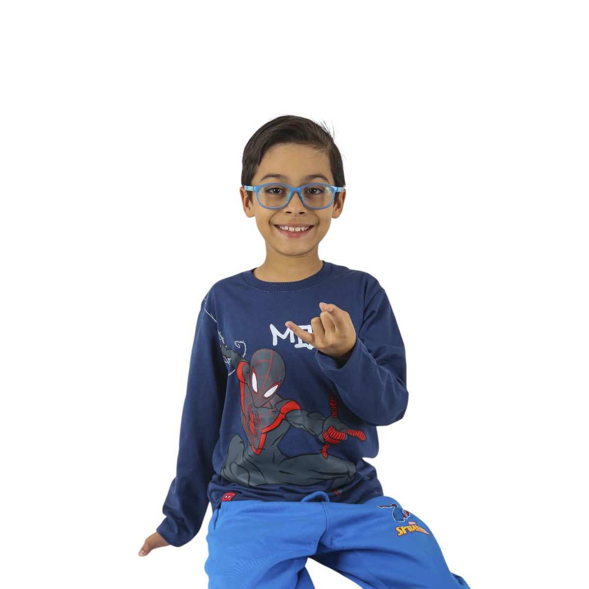 MARVEL - POLO MANGA LARGA SPIDERMAN ACERO NIÑO