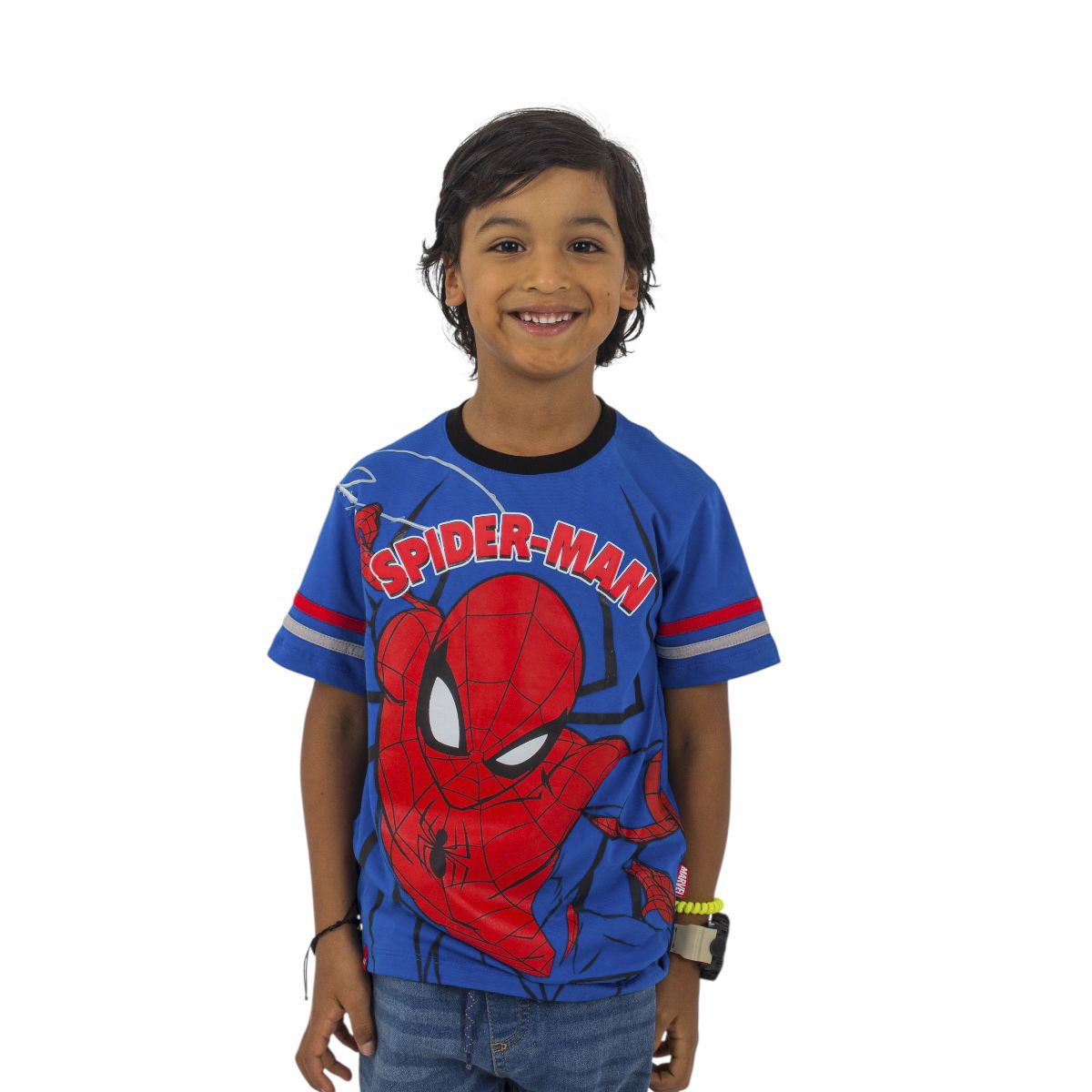 MARVEL - POLO MANGA CORTA SPIDERMAN AZUL NIÑO