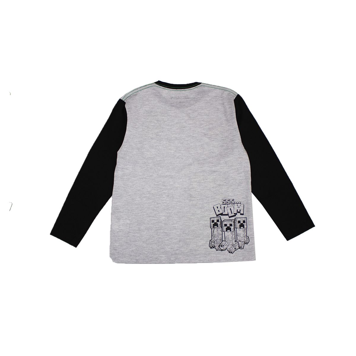 MICROSOFT - POLO MANGA LARGA MINECRAFT GRIS NIÑO