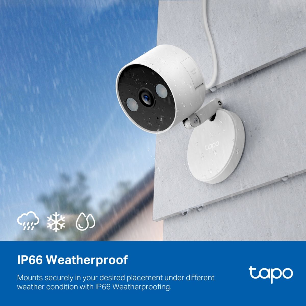 TP LINK - Cámara de Seguridad para Interior o Exterior 2K Wi-Fi TAPO C120