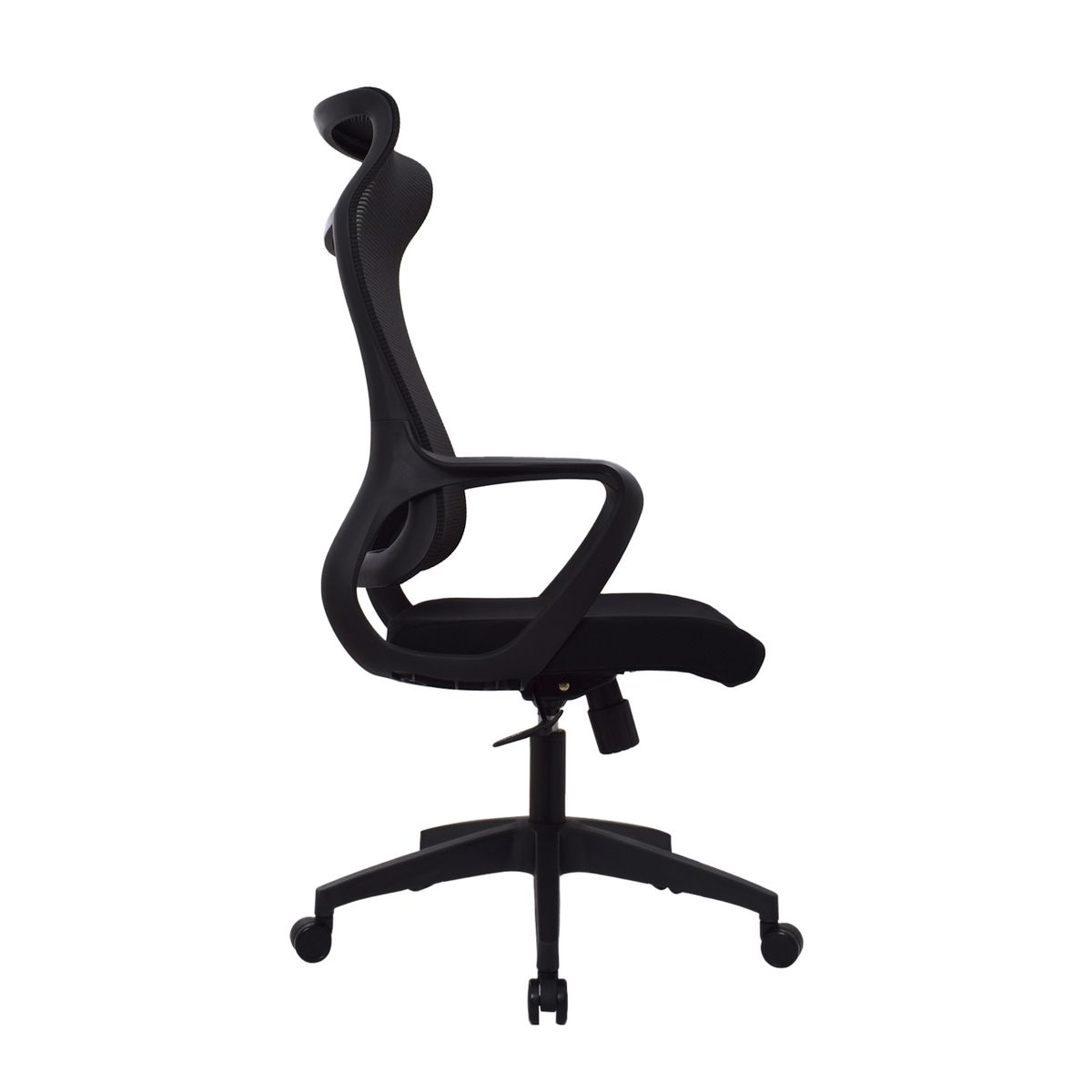 BONNO - Silla de Escritorio Rigs Con Cabecero Negro Bonno