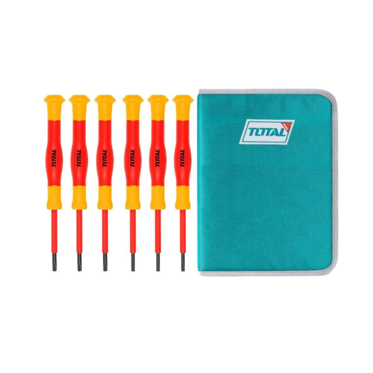 TOTAL TOOLS - Kit Alicate Dieléctrico 6 pzas+ detector de Voltaje sin contacto Total