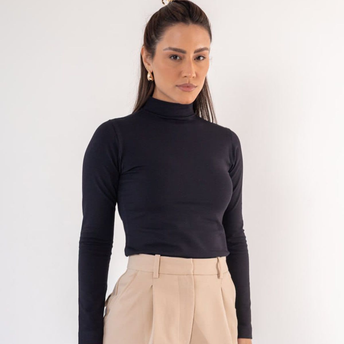 GENERICO - Cafarena cuello alto Manga Larga