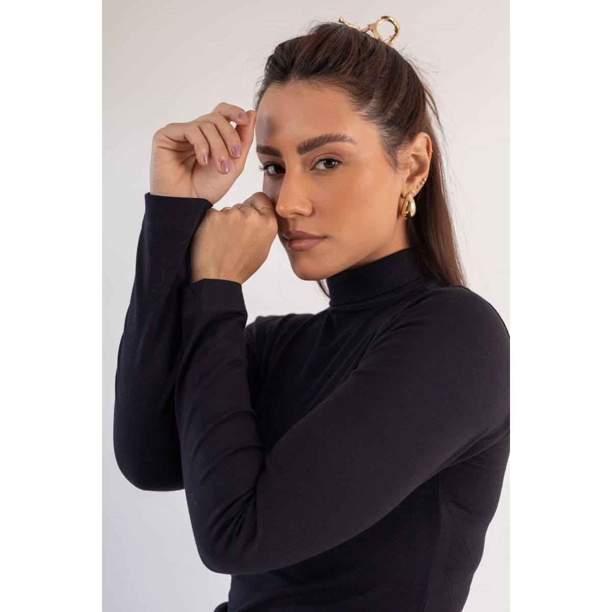 GENERICO - Cafarena cuello alto Manga Larga