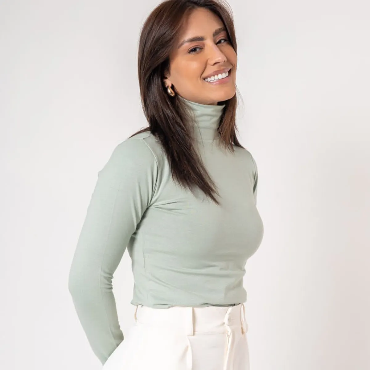 GENERICO - Cafarena cuello alto Manga Larga