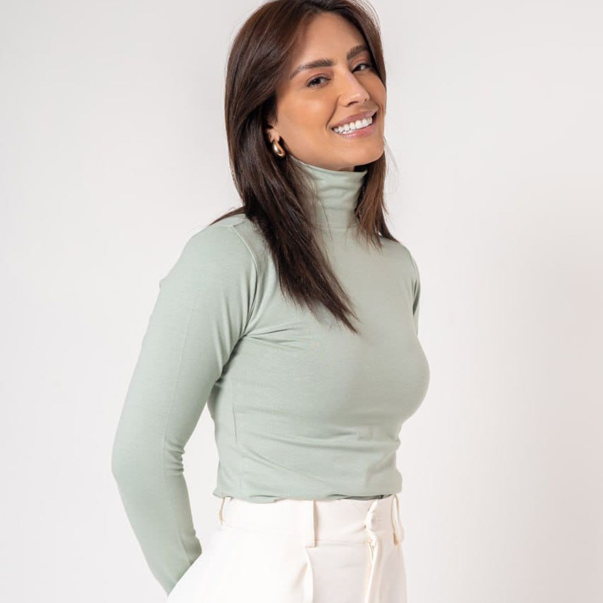 GENERICO - Cafarena cuello alto Manga Larga