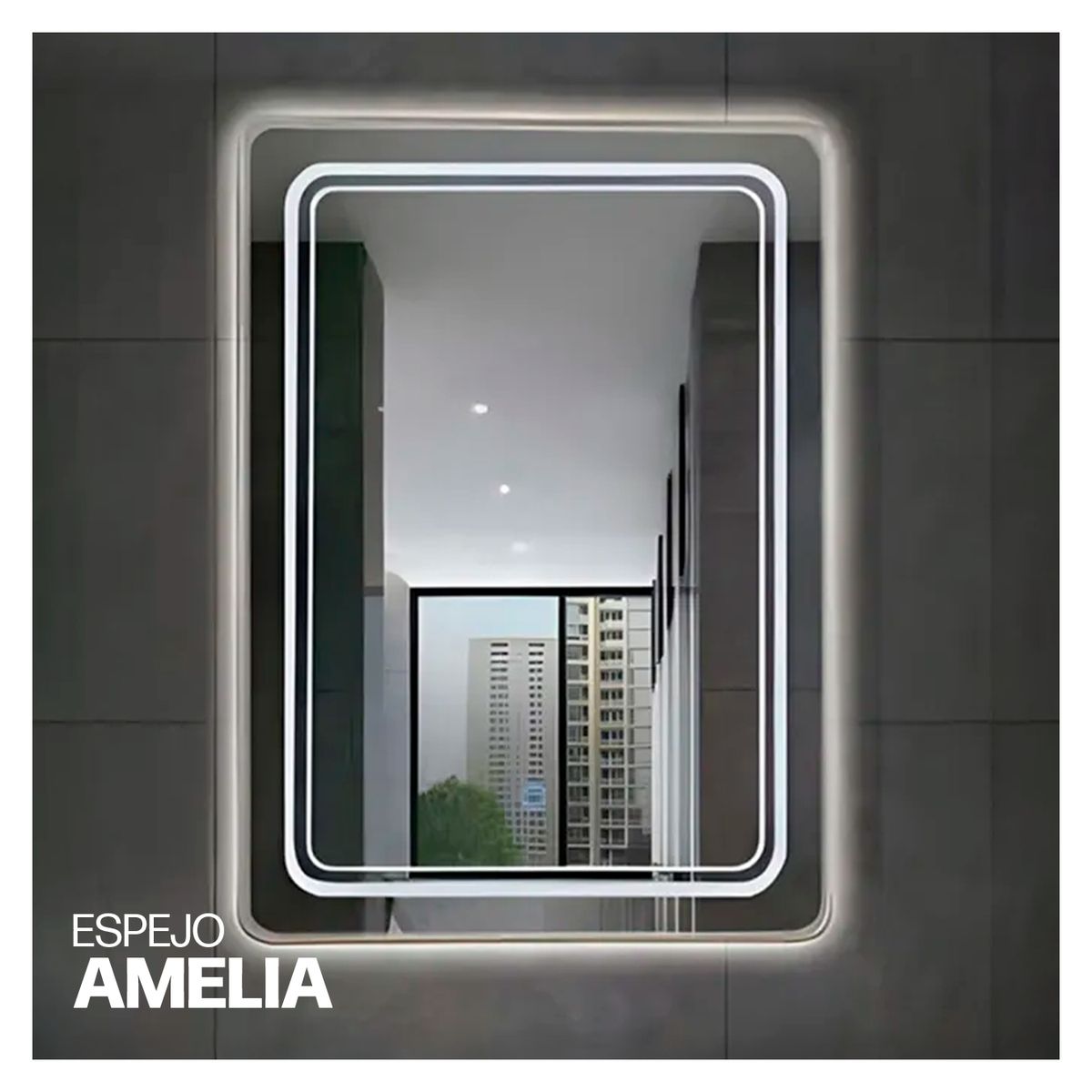STONE - ESPEJO LED TACTIL AMELIA STONE