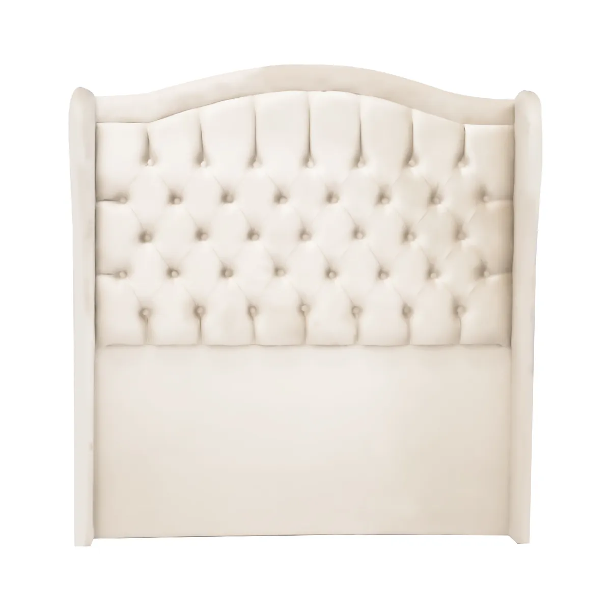 MUEBLES MACRUMO - Cama tapizada Princesa 2 plz - Color Beige claro