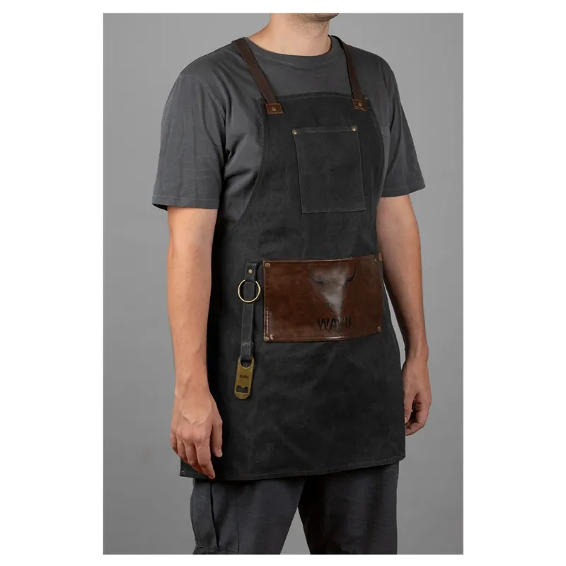 WAYU - DELANTAL MANDIL PREMIUM AJUSTABLE CON DESTAPADOR WAYU