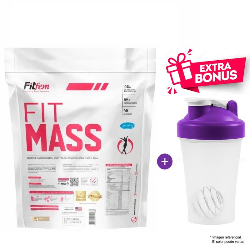 FITFEM - Proteína Suero de Leche Fitmass 5 kg Chocolate - 48 Servicios