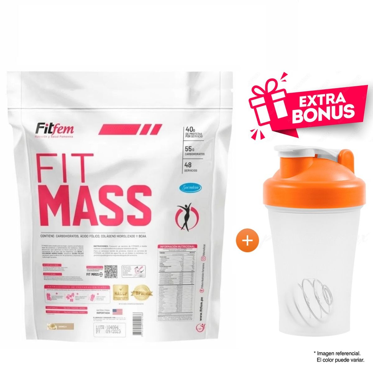 FITFEM - FITMASS 5KG CHOCOLATE + SHAKER