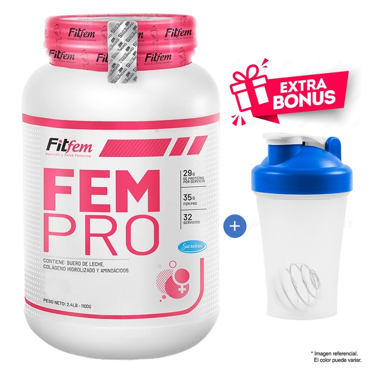 FITFEM - Proteína FEM PRO 1100GR FITFEM VAINILLA
