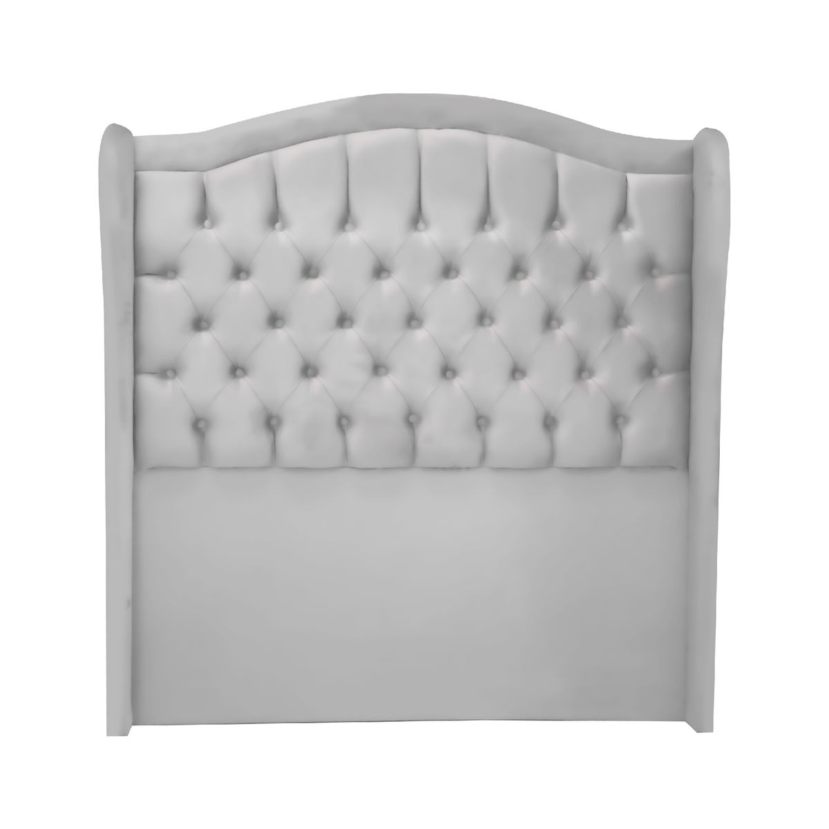 MUEBLES MACRUMO - Cama tapizada Princesa 2 plz - Color Gris claro