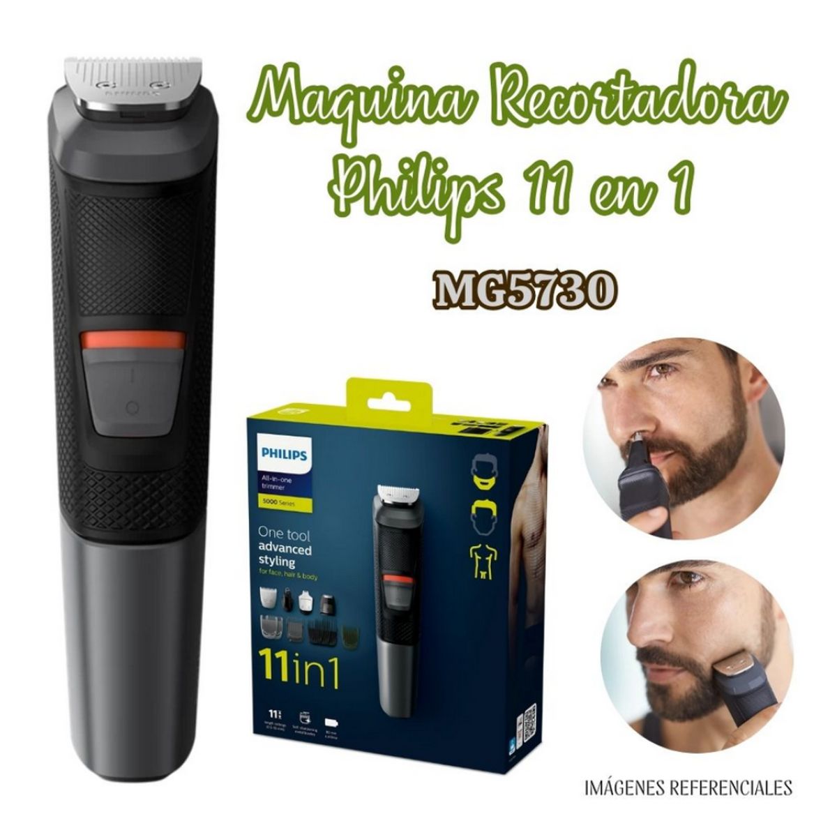 PHILIPS - Maquina recortadora 11 en 1 Philips - MG5730