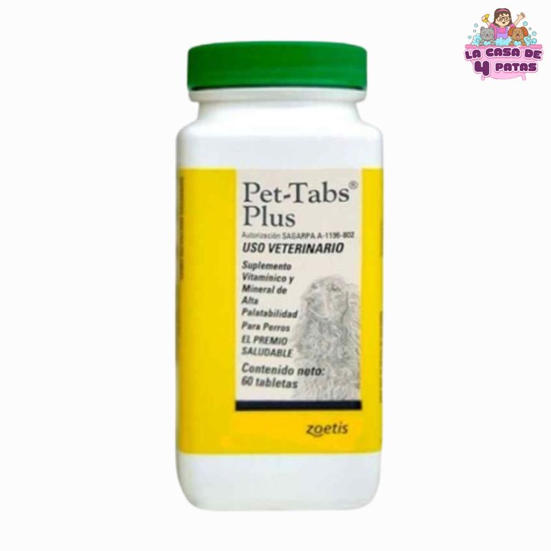 ZOETIS - Suplemento PET TABS PLUS x 60 Tabletas para perro y gato