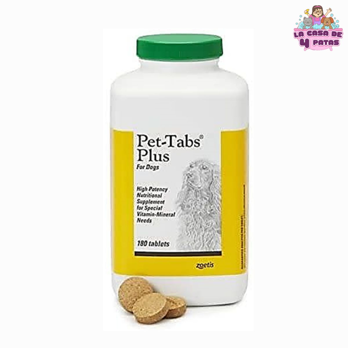 ZOETIS - Suplemento PET TABS PLUS x 180 tabletas