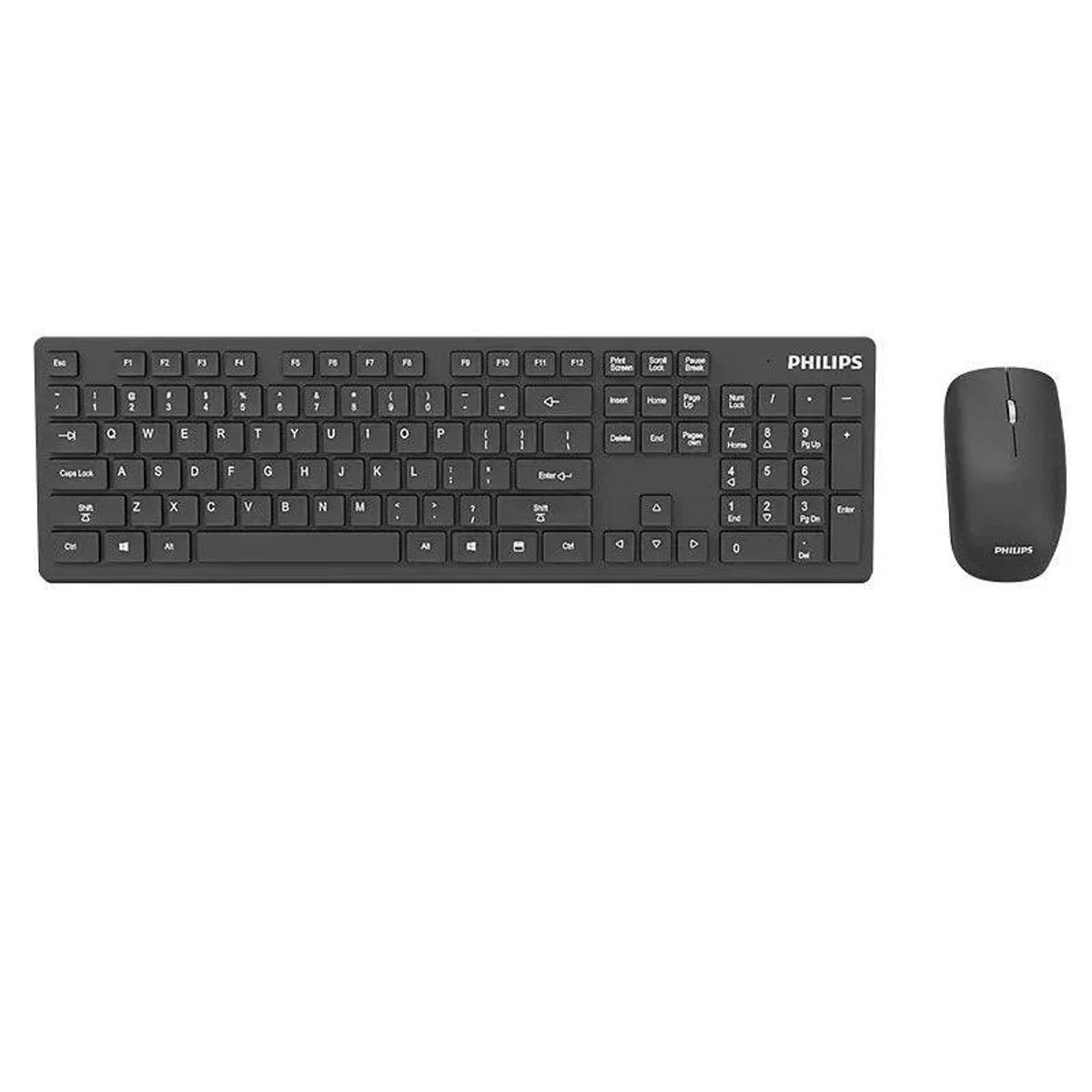 PHILIPS - Combo de Teclado y Mouse Inalámbrico Philips C602 Negro