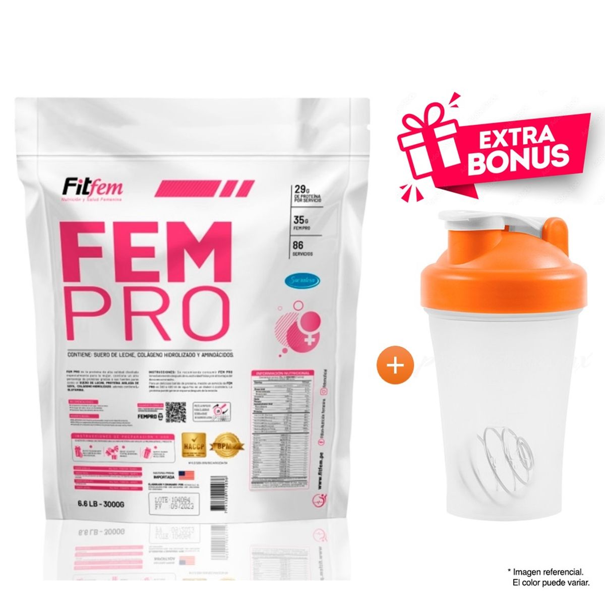 FITFEM - Proteína FEMPRO 3KG FITFEM VAINILLA