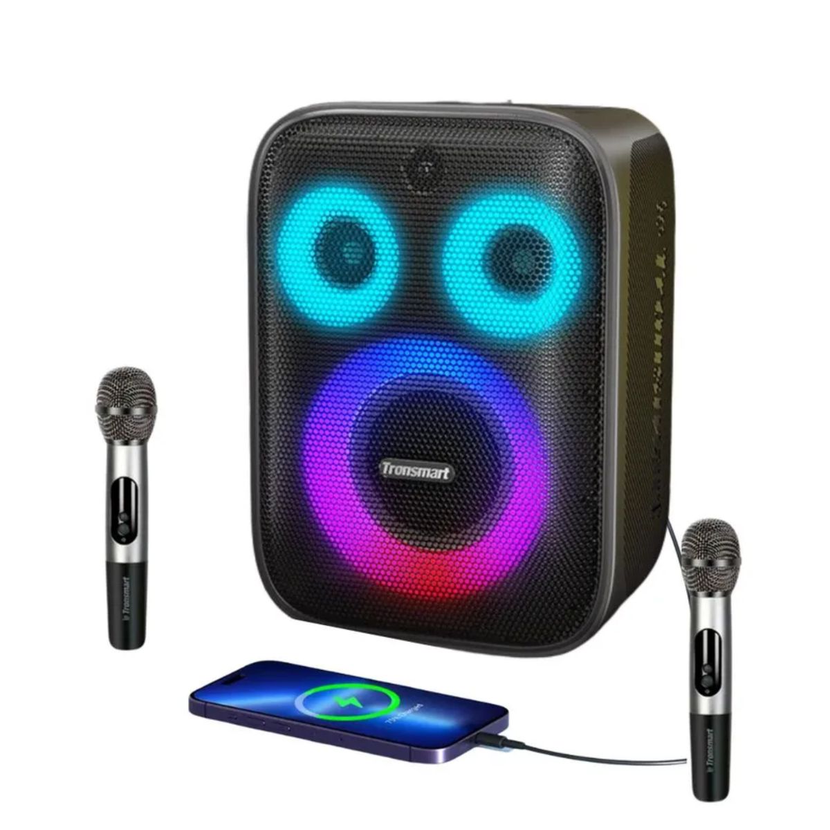 TRONSMART - PARLANTE TRONSMART HALO 200 ALTAVOZ PARA FIESTAS KARAOKE + MICROFONOS