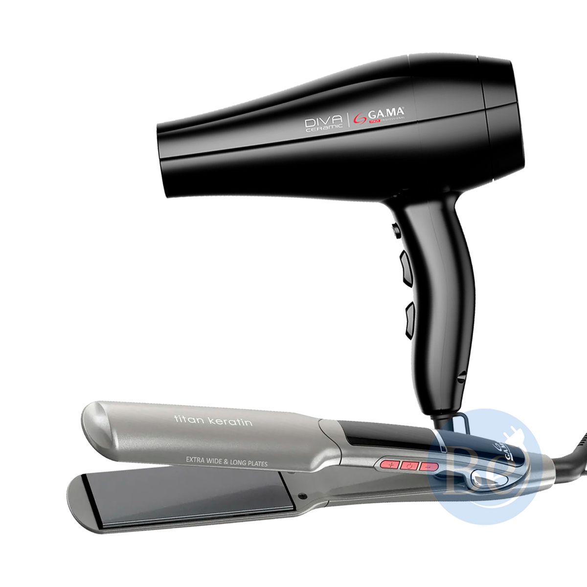 GAMA - Combo GAMA Alisadora X-WIDE BECHS0000001455 y Secador Diva