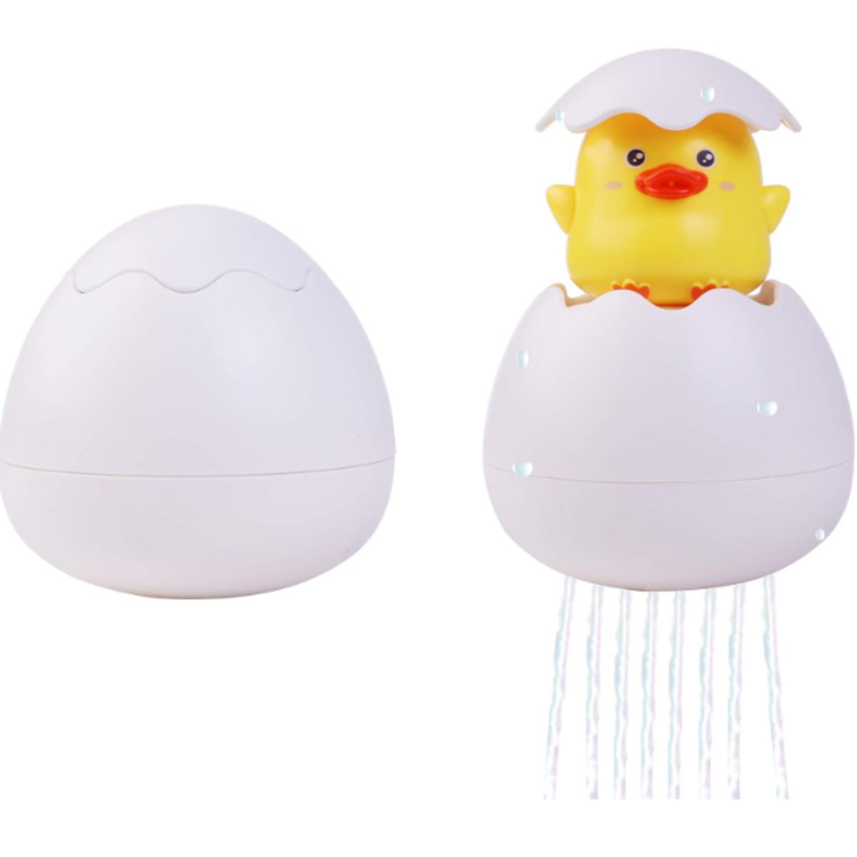 GENERICO - PATITO DENTRO DE HUEVO JUGUETE PARA EL BAÑO DE BEBES