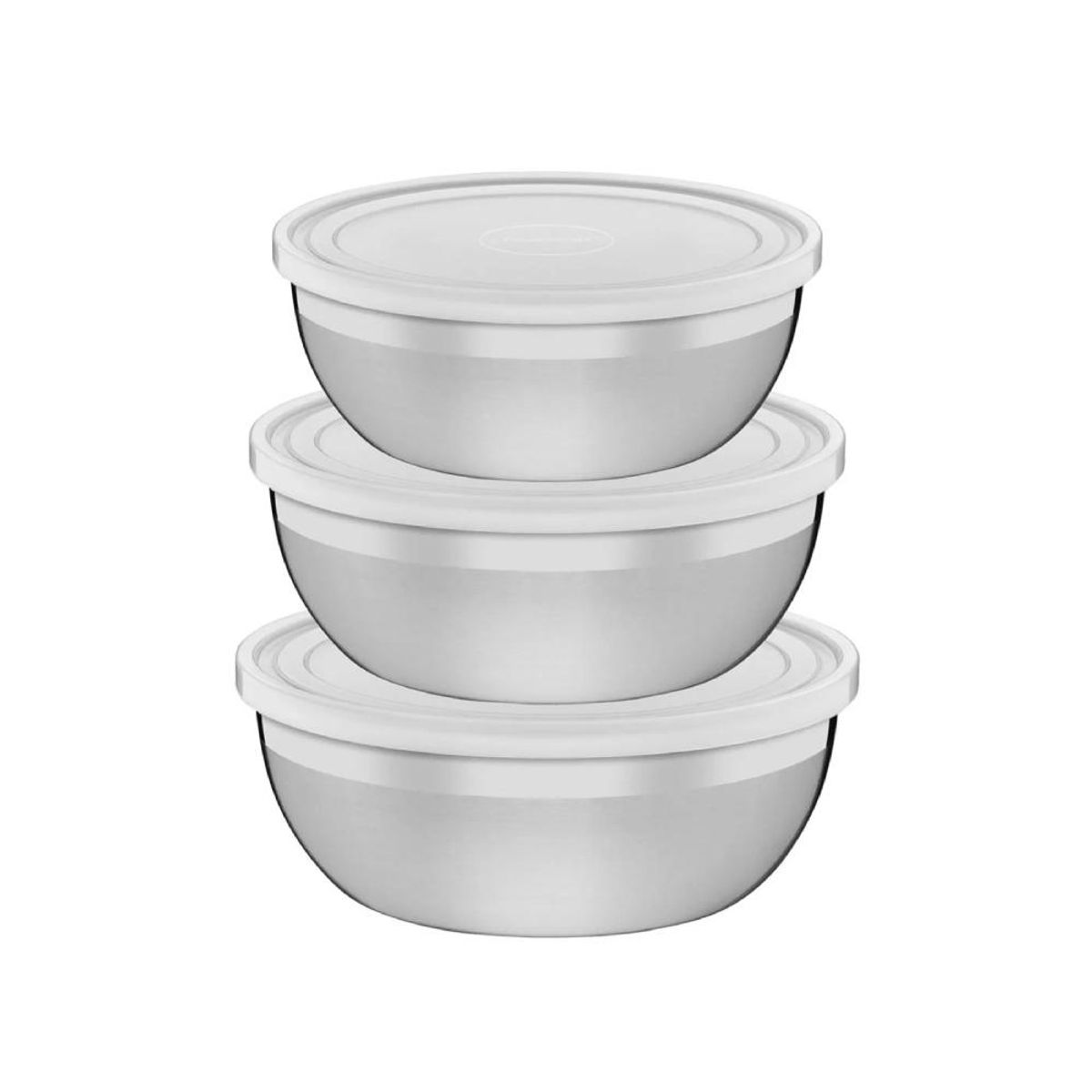 TRAMONTINA - Juego de Taper TRAMONTINA X3 piezas Redondo - 10390097