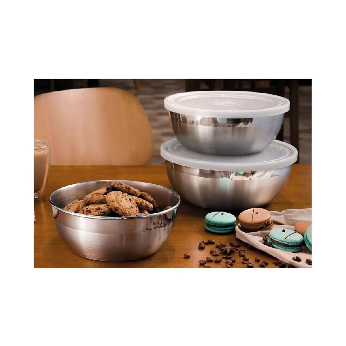 TRAMONTINA - Juego de Taper TRAMONTINA X3 piezas Redondo - 10390097