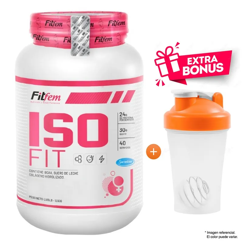 FITFEM - PROTEÍNA ISOLATADA ISOFIT 1100 GRAMOS FITFEM VAINILLA