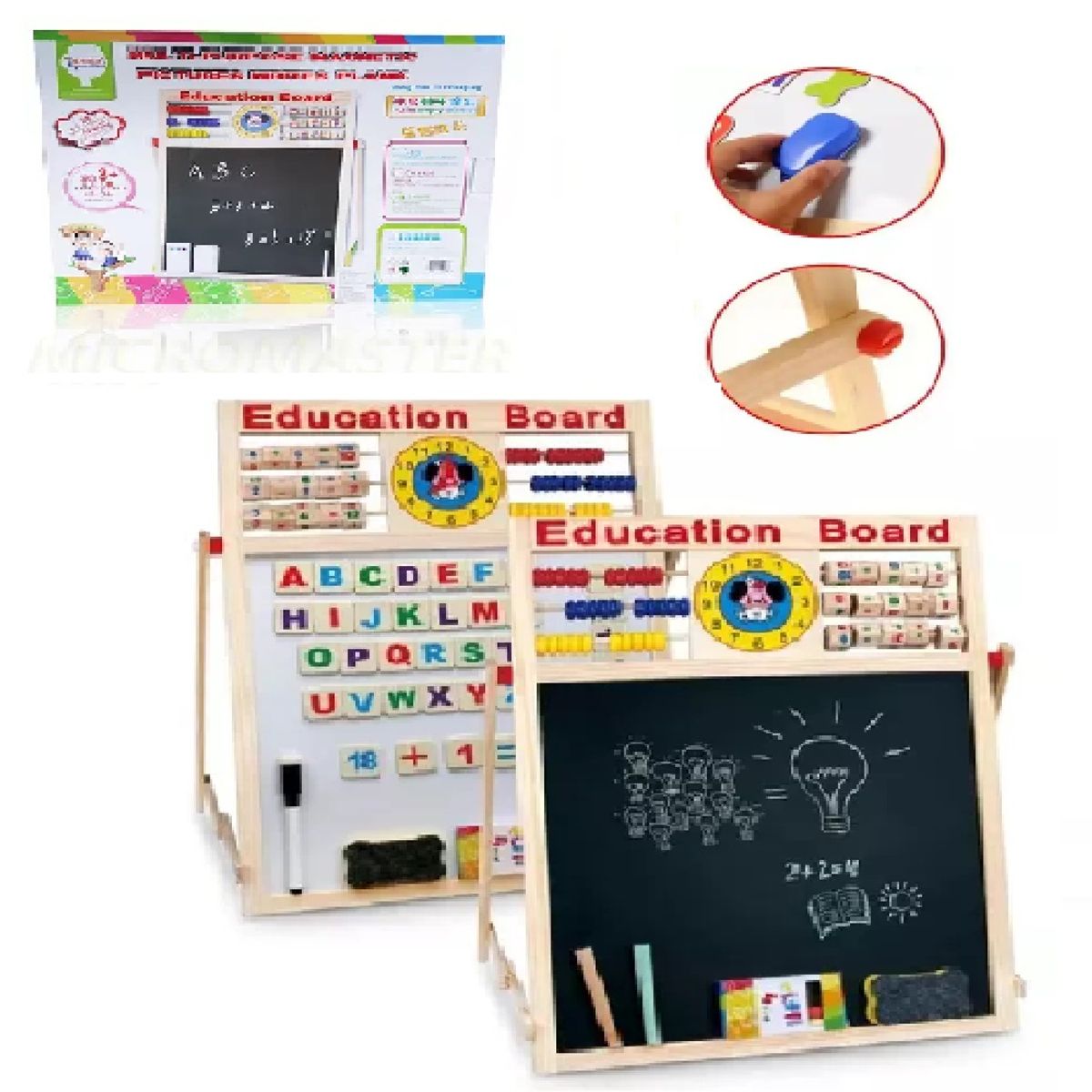 GENERICO - Estupenda Pizarra Educativa 2 en 1 XHN-530
