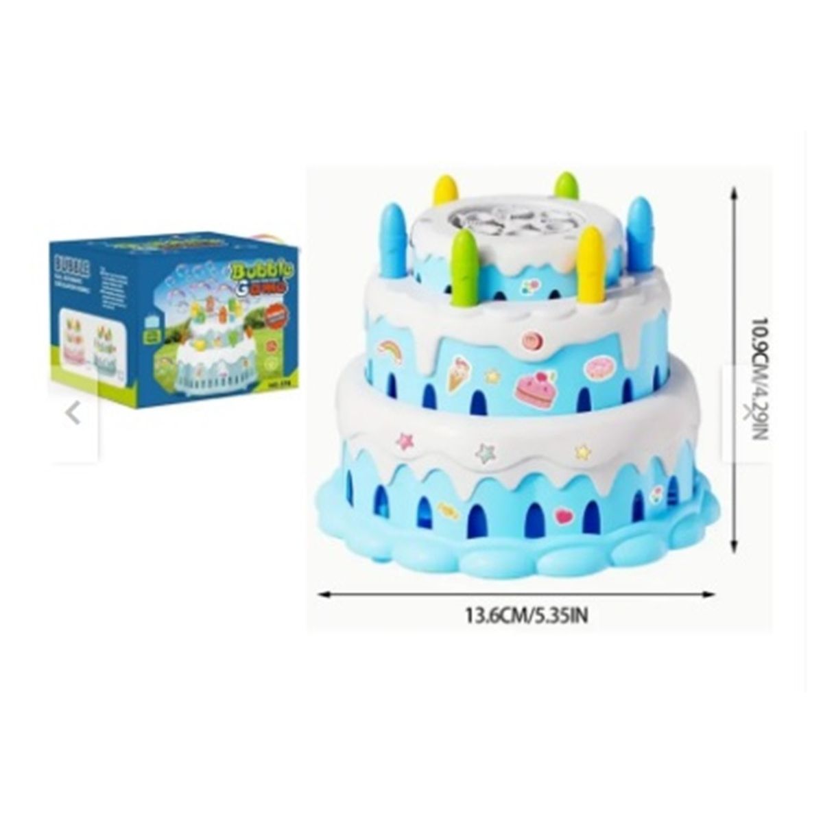 GENERICO - Torta Musical con Luces para Bebes & Niños -Celeste