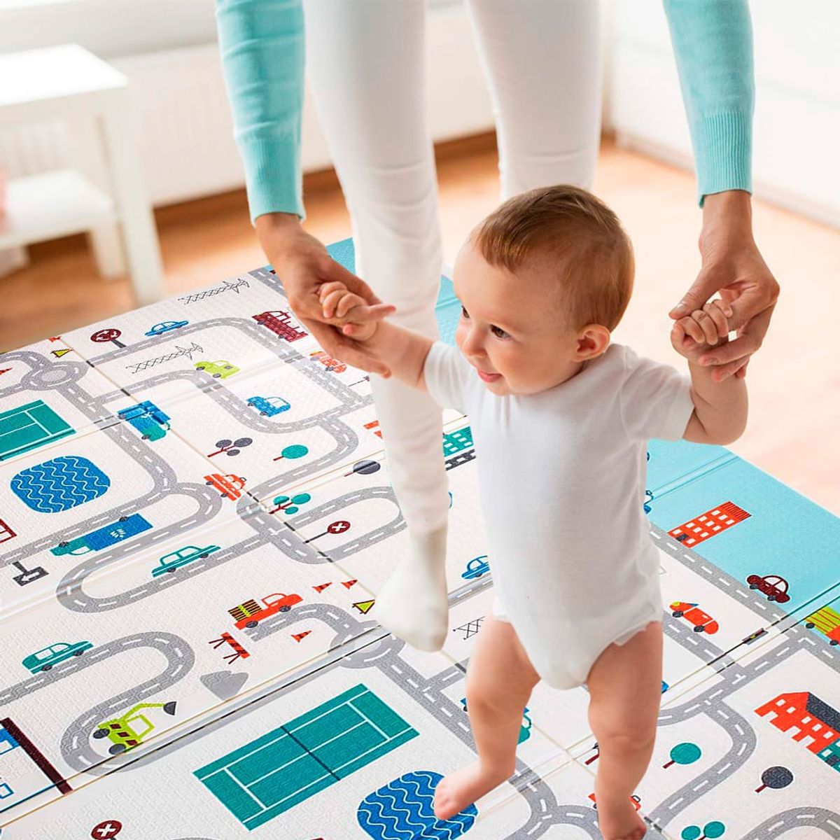 GENERICO - Piso Alfombra Plegable Antideslizante Para Bebé Grande