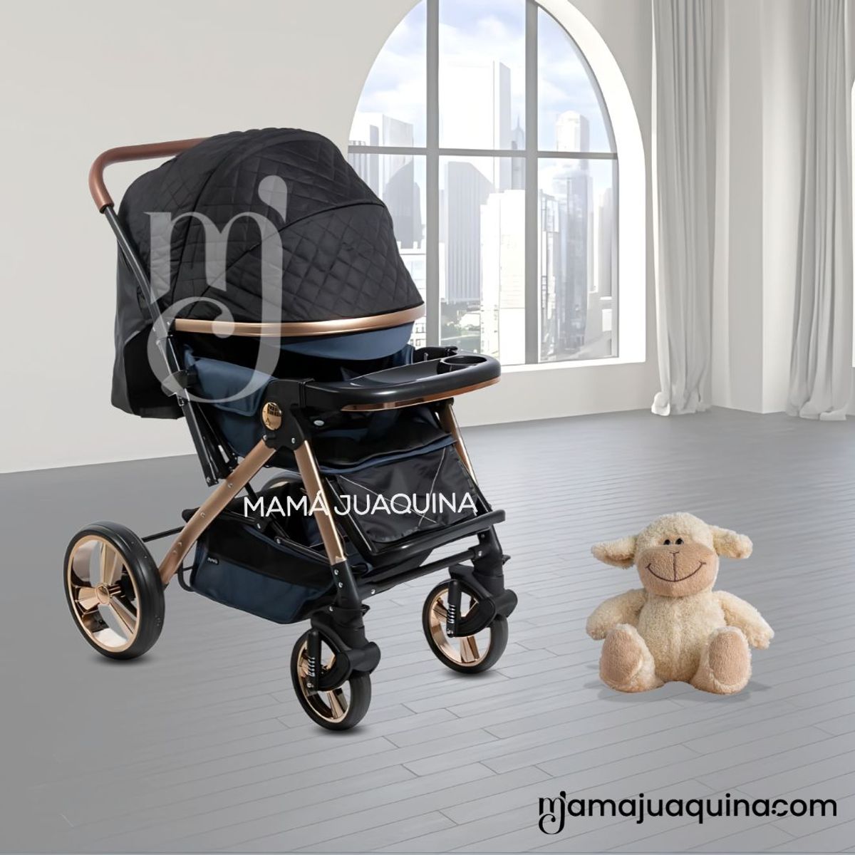 CONFORT - Coche Cuna de Lujo «ALÉN» Blue