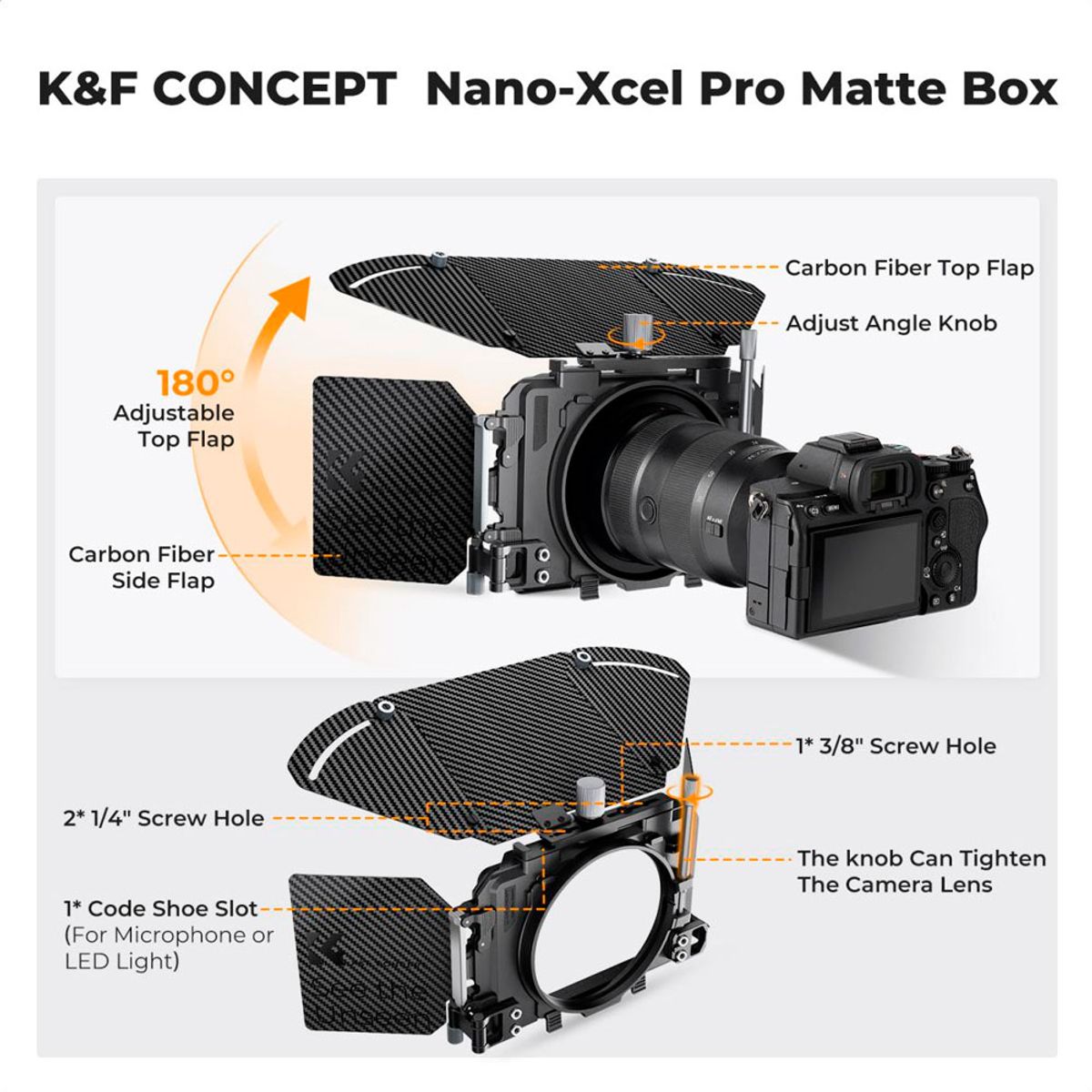 K&F CONCEPT - Matte Box K&F Concept Sku2322