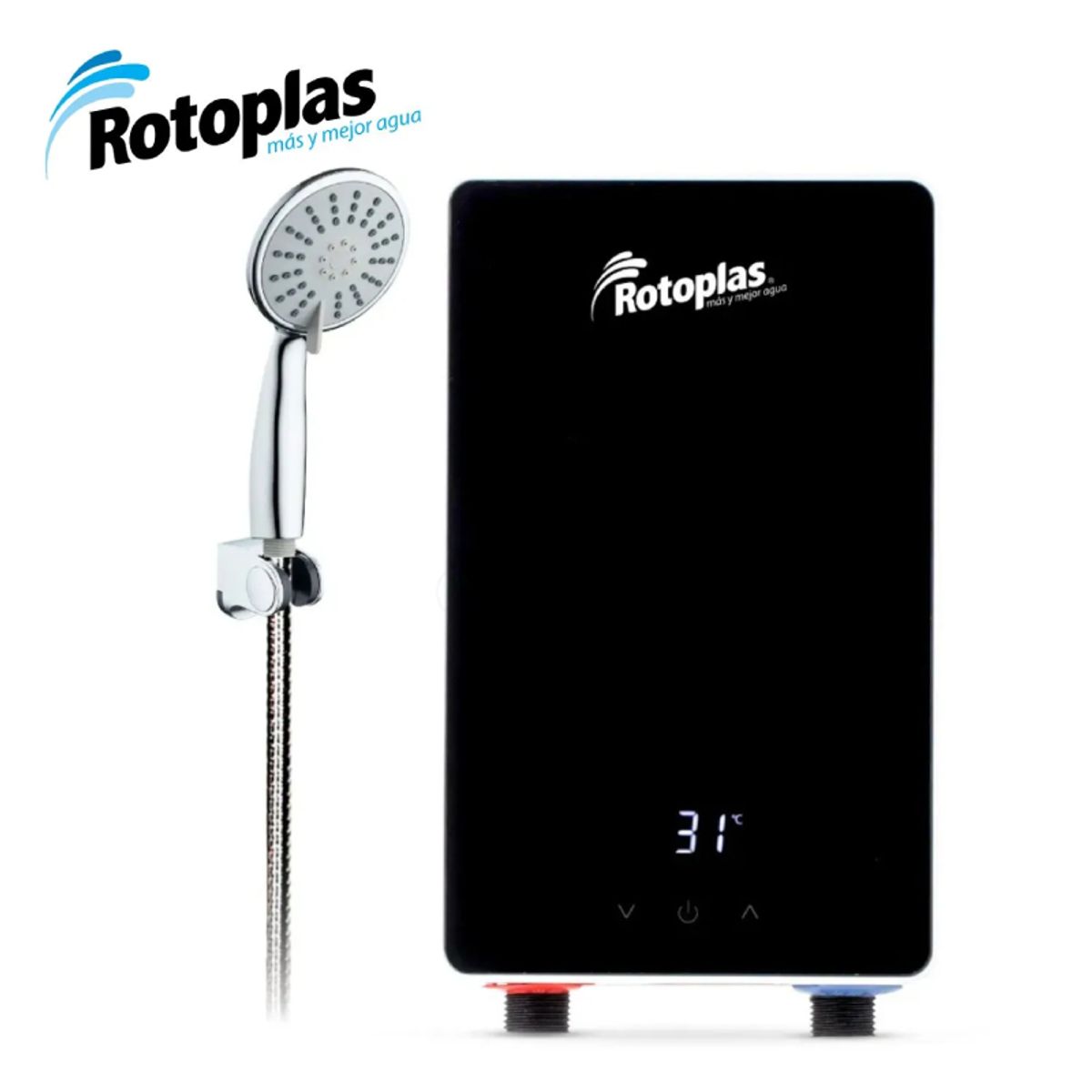 ROTOPLAS - Rapiducha Eléctrica Rotoplas New Compact 4500W Negro