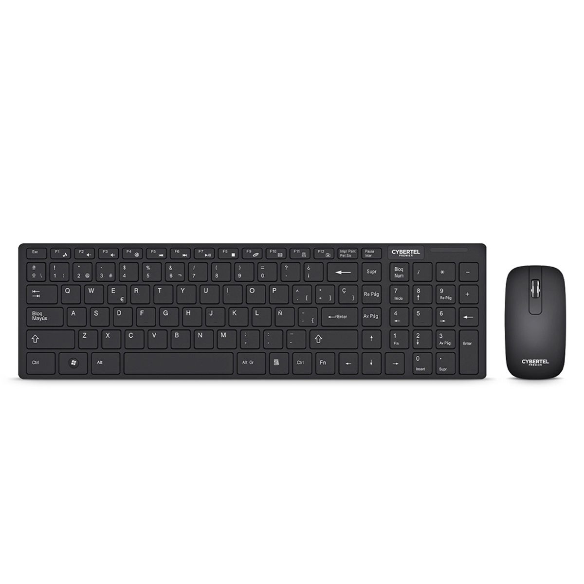 CYBERTEL - Kit Combo TECLADO MOUSE INALAMBRICO CYB PREMIER