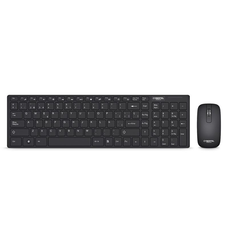 CYBERTEL - Kit Combo TECLADO MOUSE INALAMBRICO CYB PREMIER