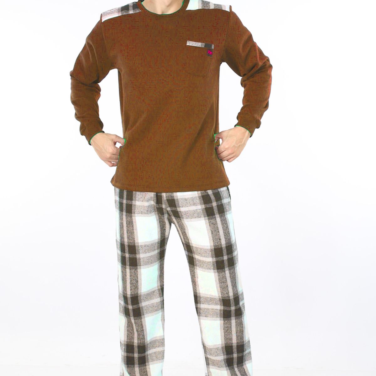 KYM MULTIUSOS - PIJAMA FRANELA HOMBRE