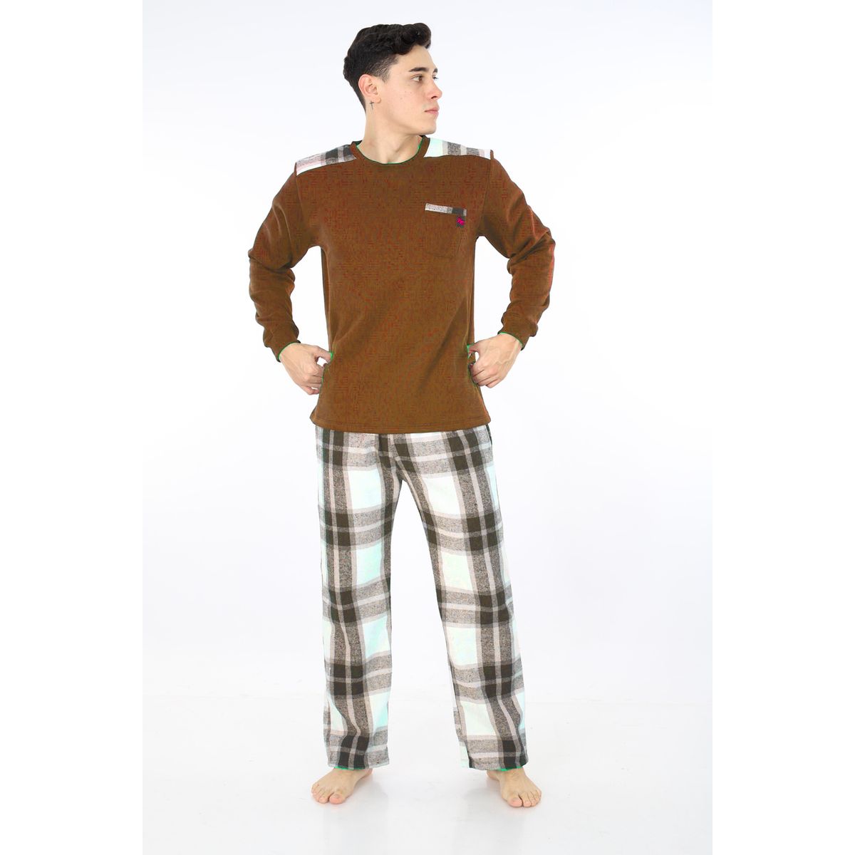 KYM MULTIUSOS - PIJAMA FRANELA HOMBRE