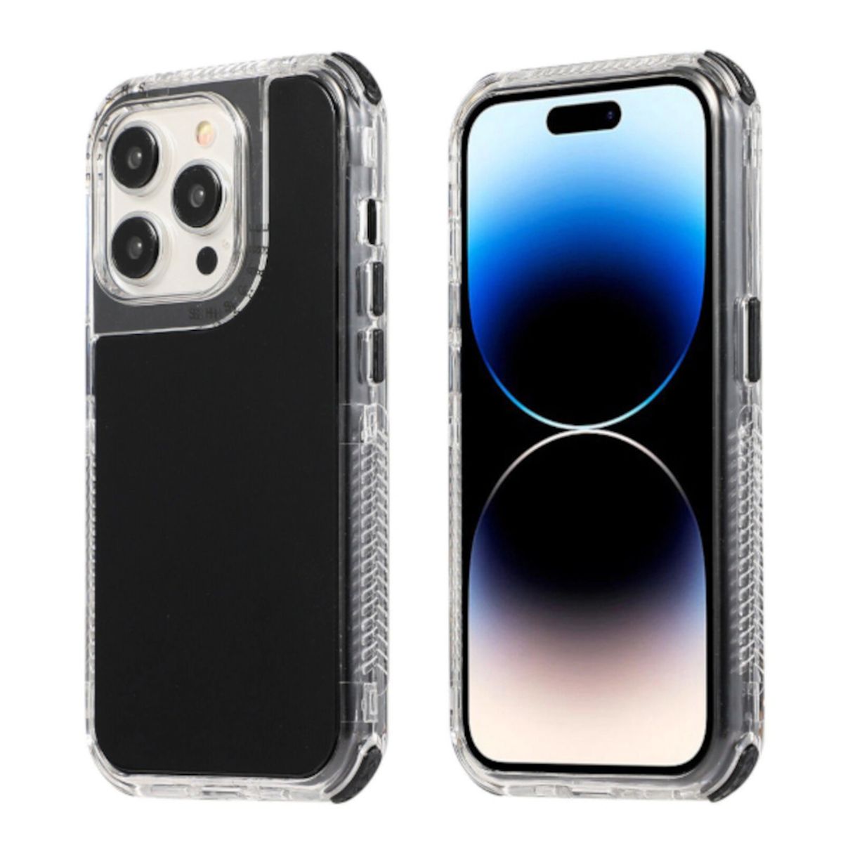 OEM - Case Compatible con iPhone 16 Pro Max Antishock 360 Negro
