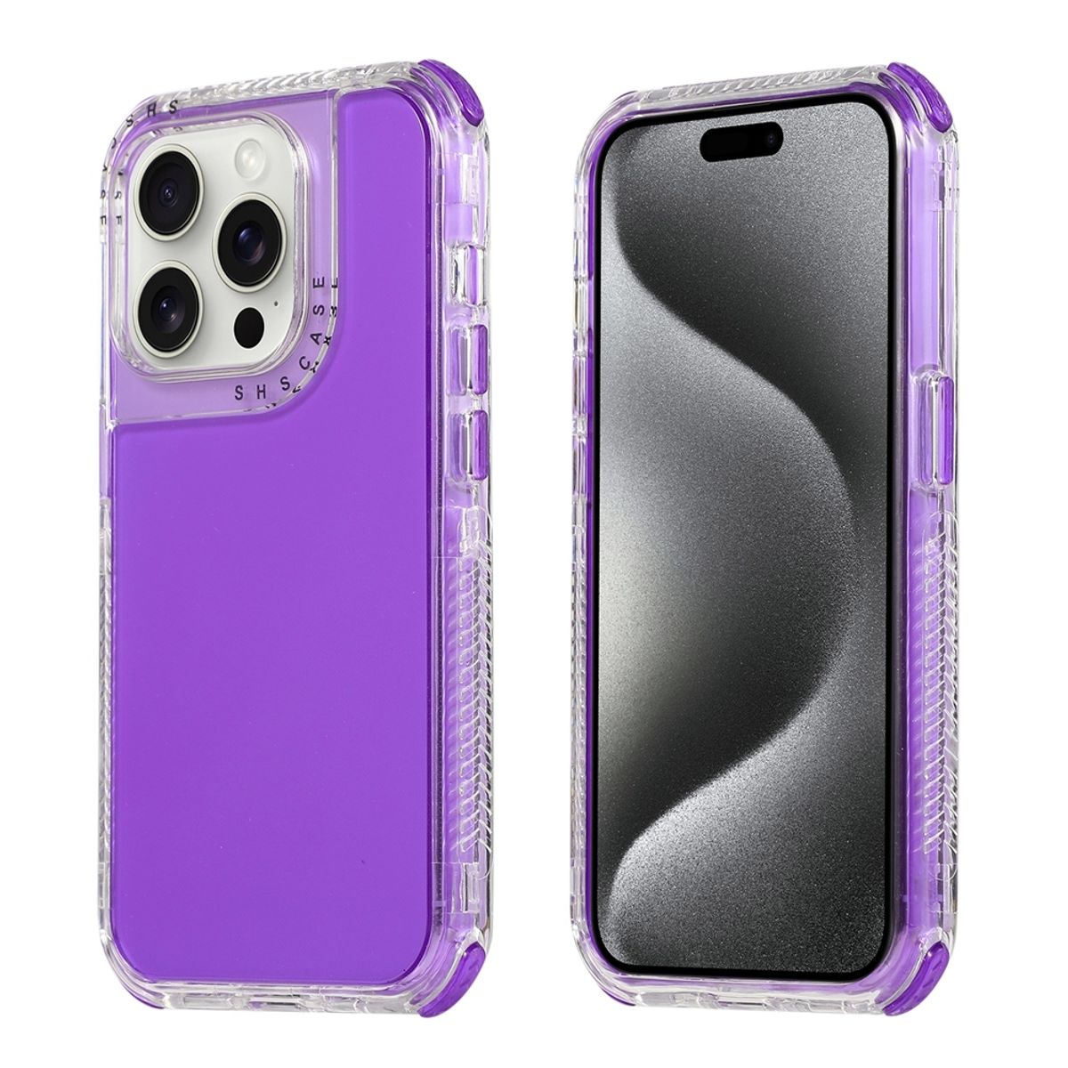 OEM - Case Compatible con iPhone 16 Pro Antishock 360 Purple