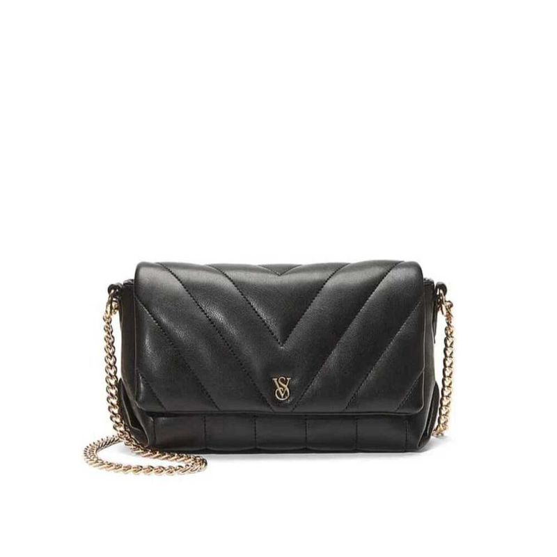 VICTORIA'S SECRET - Cartera Crossbody Negro con cadena Victorias Secret