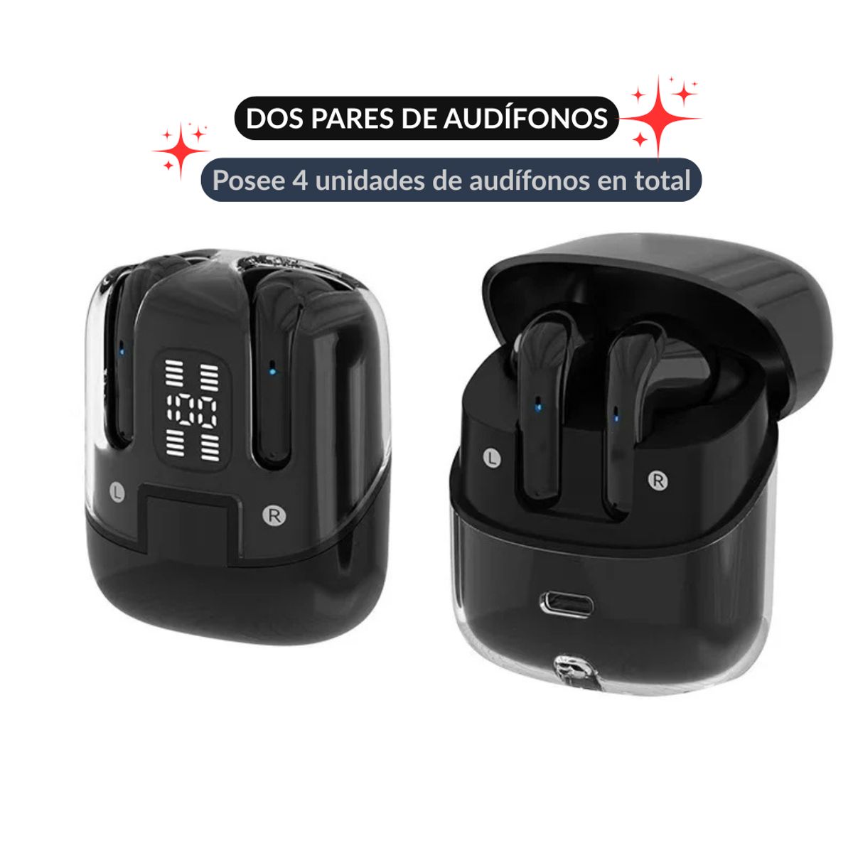 GENERICO - Audífonos Inalámbricos DX 16 TWS Negro