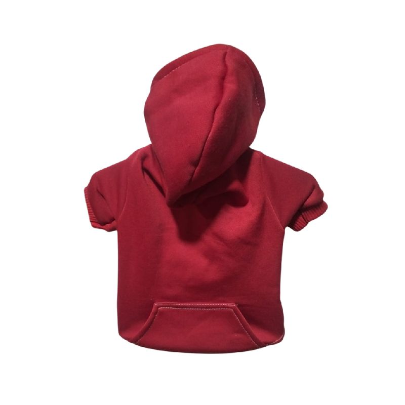 GENERICO - Polera afranelada para mascotas perros y gatos talla 1 roja