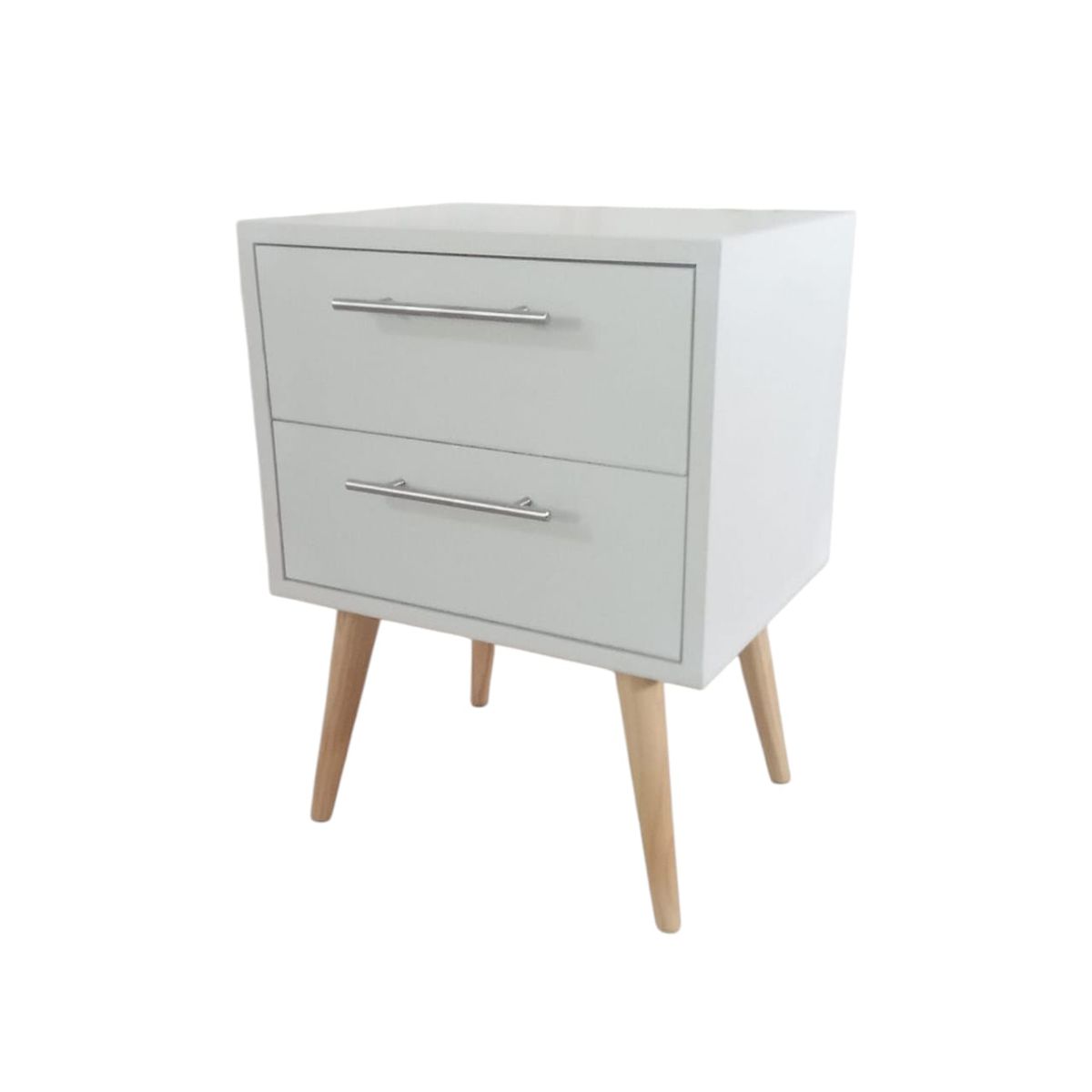 GENERICO - Velador Iowa Classic Compacto Vintage y Funcional en Blanco Mate