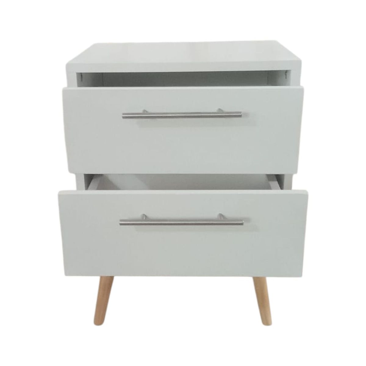 GENERICO - Velador Iowa Classic Compacto Vintage y Funcional en Blanco Mate