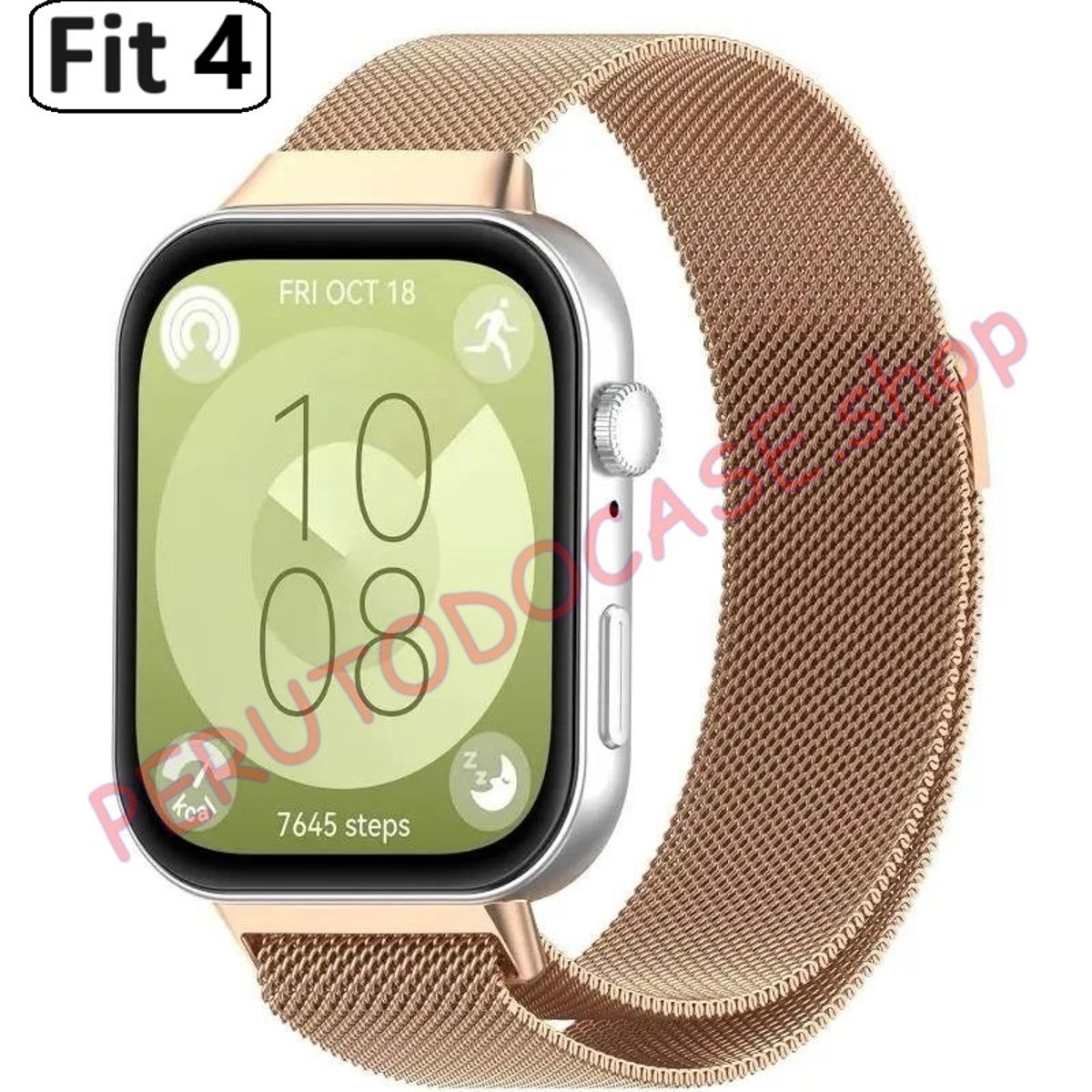 GENERICO - Correa para Huawei Fit 4 Golden Rose