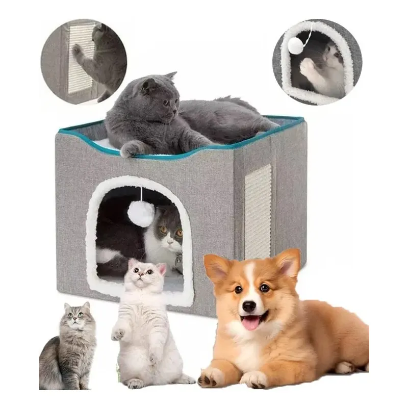 EVERSO - Cama Casa Iglu Para Mascotas Gato Y Perro Pequeño