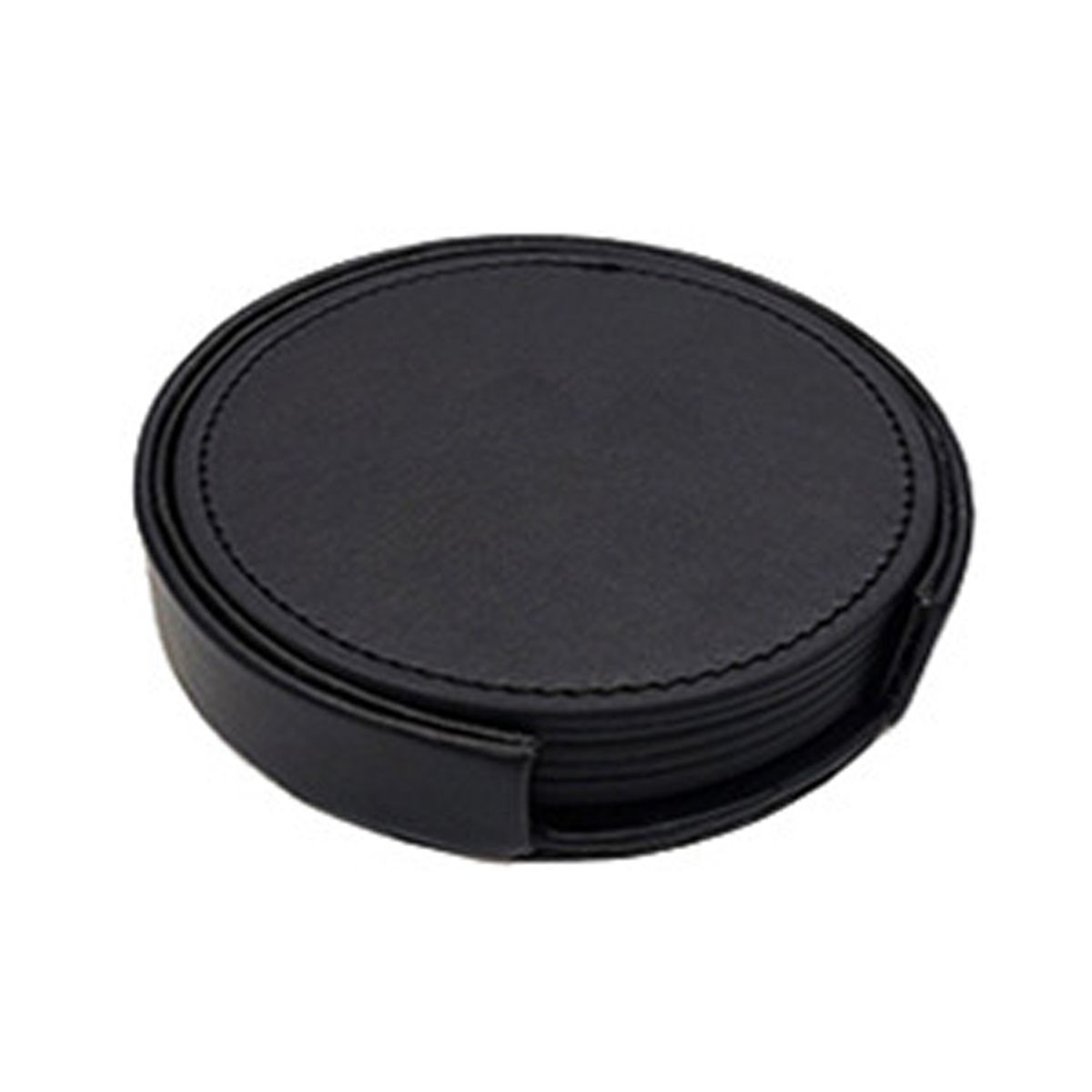 ZIMRAHYG - 6 Pcs Posavasos Tazas Universal Mesa Moda Grandes Premium Negro